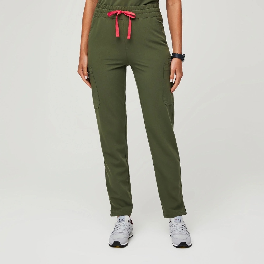 Figs Dark Olive Yola Skinny Scrub Pants S/P